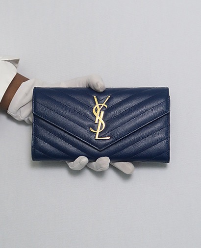 YSL Monogram Flap Wallet, front view
